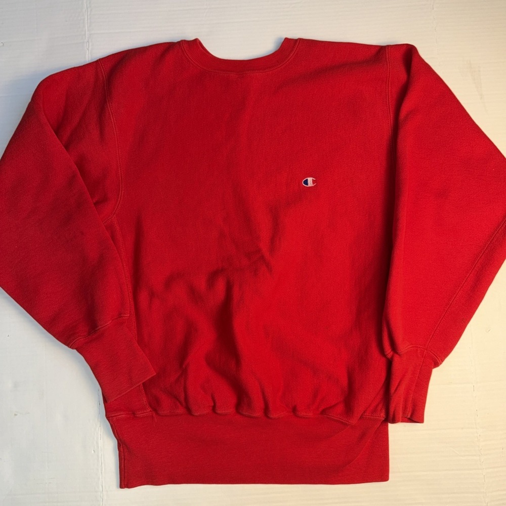 Champion Reverse Weave Made in USA  Sweatshirt  Red Large Vintage Athletic Fit